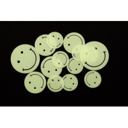 Glow-in-the-dark smileys...