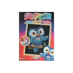 Sequin Art ozzy owl 25x34cm