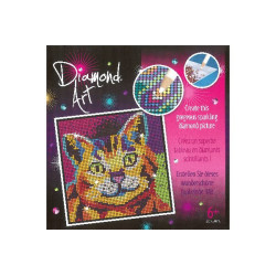 Diamond Art 20x20cm Kitten