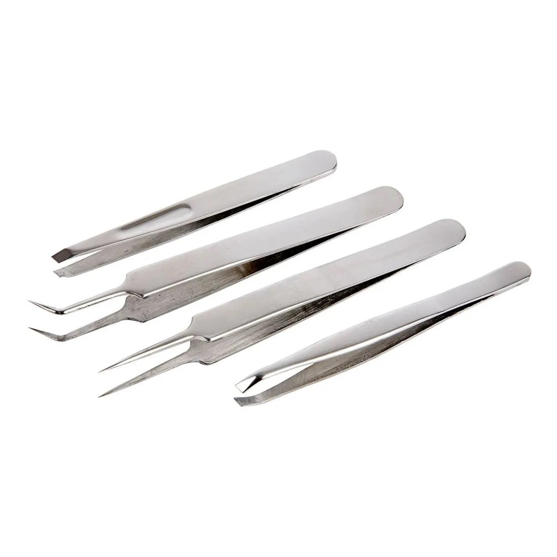 Pincet - sortiment, L: 9-12 cm, 4 stk./ 1 pk.