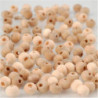 Træperle, diam, 5 mm, hulstr, 1,5 mm, 100 stk
