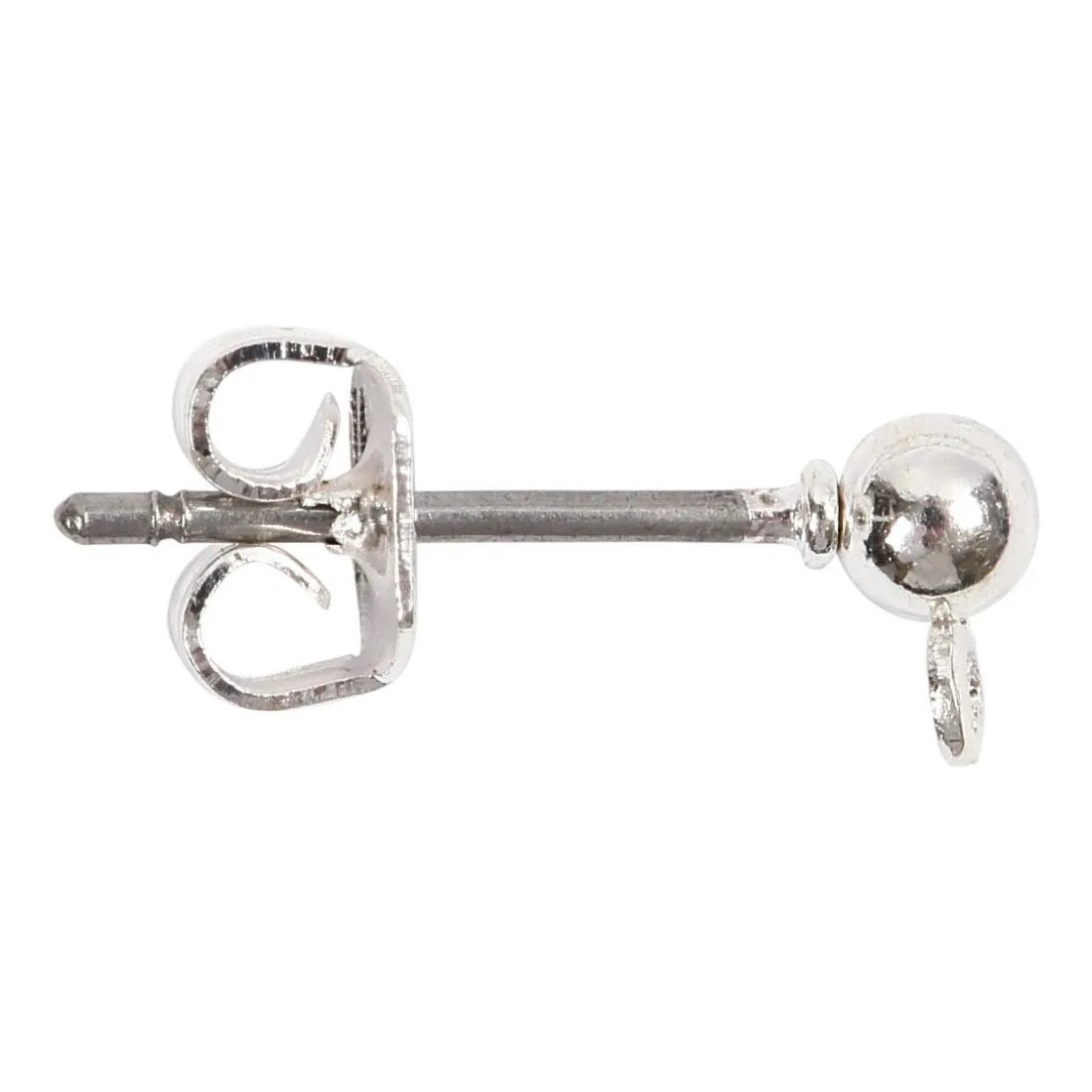 Ørestik L: 13 mm, forsølvet, 100 stk./ 1 pk.