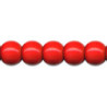 Træperler 10mm rød - 56stk