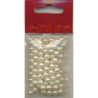 Voksperle 3mm hvid ø 0,5mm ca.12g