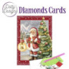 Diamond Card Julemand foran juletræ