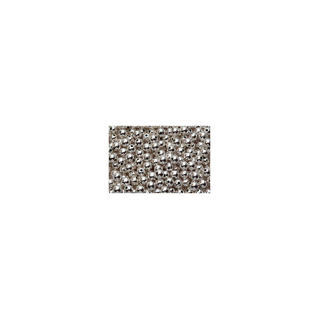 Voksperle 5 mm sølvf. Ø:0,5mm