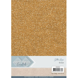 Glitter karton A4 230g bronze