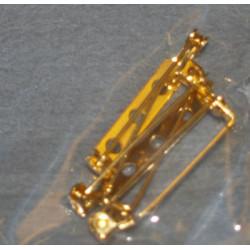 Brochenål 32mm 5stk guld fv.