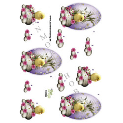 3D ark påskekylling 1 ark